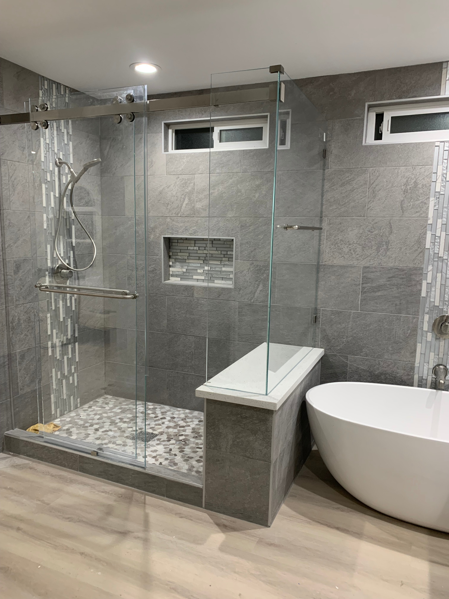 Bathroom remodel detail